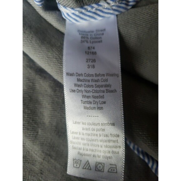 Coldwater Creek Women Trench Coat Size L Gray Buttons Pockets Cotton Lightweight - Picture 12 of 13